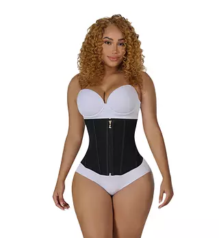 C-00757- Cinturilla Negra Ultra Reloj De Arena