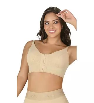 B-0015- Brasier Beige Con Tira Graduable