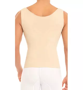 Ch-0060- Chaleco Beige Masculino Con Corrector De Postura