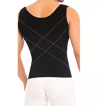 Ch-0060- Chaleco Negro Masculino Con Corrector De Postura