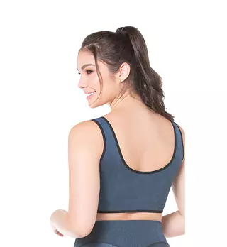 Bd-15756- Brasier Deportivo Con Cierre Frontal