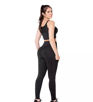 L-05929- Leggings Deportivo Con Bolsillos