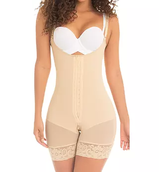 F-0069 - Faja Beige Corta Strapples