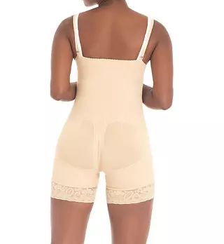 F0086 Faja Corta Strapless Y 4 Niveles De Ganchos