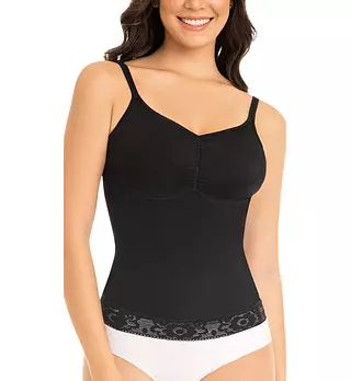 Bl- 0230 - Top Negro Control Abdomen Tiras Ajustables