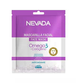 Mascarilla Facial Cristales Nnp Omega 3 Y Colágeno