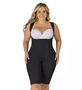 F-08779- Faja Flexy Negra Con Cierre Lateral