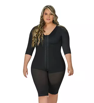 F-0161- Faja Negra Con Cobertura En Espalda, Brazos Y Busto