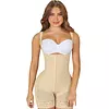 F-00463- Faja Beige Corta Con Refuerzo Abdominal