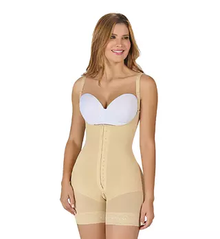 F-01268- Faja Beige Corta Basic Line